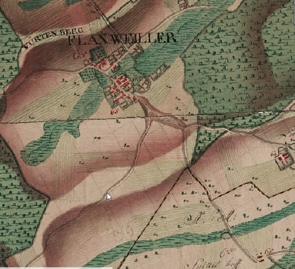 Die Lage des Ortsteils &bdquo;An der Hiel&ldquo;.
